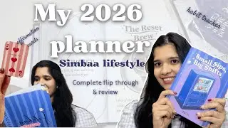 Simbaa lifestyle planner flipthrough | Unboxing freebies | Tips to plan