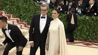Colin Firth and Livia Giuggioli at the 2018 MET Gala