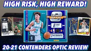 $500+ FOR 6 CARDS (1 AUTO)?! | 2020-21 Panini Contenders Optic Basketball Hobby Box Review
