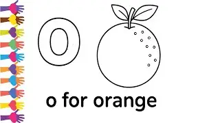 o for orange | lowercase fruit alphabet tracing and coloring pages for preschoolers