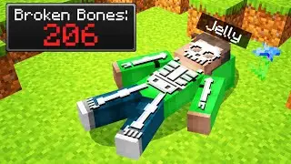 Breaking ALL Of My BONES In Minecraft&hellip;