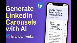 BrandLinked.AI Tutorial: Make Professional LinkedIn Carousels Effortlessly