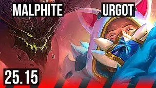 MALPHITE vs URGOT (TOP) | Dominating | EUW Diamond | 25.15