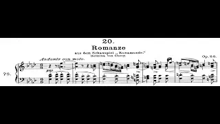Franz Schubert - Romance: Der Vollmond strahlt. {From Rosamunde.} w/ Piano reduction score