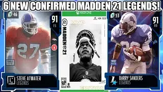 6 NEW CONFIRMED LEGENDS IN MADDEN 21 ULTIMATE TEAM! | MADDEN 21 ULTIMATE TEAM