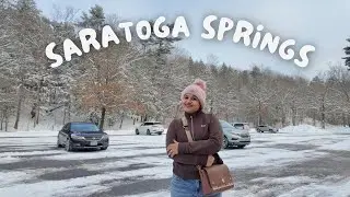 Free spring water + Day trip to Saratoga Springs #saratogasprings #springwater #winter #dailyvlog 