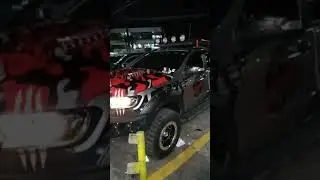 Red Camouflage On hood decal sticker Installation