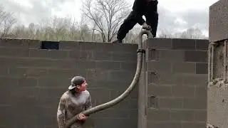 How to Core Fill A Block Wall With Concrete