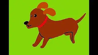 Dog Running Green Screen