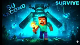 Warden के सामने 60 Seconds: क्या  मैं बचपाया? 😱 | Minecraft Survival Challenge 🔥