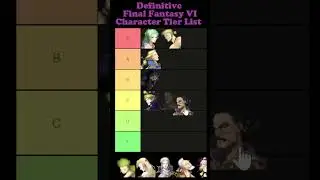 Final Fantasy 6 Character Tier List #definitiveedition #shorts #jrpg #finalfantasy