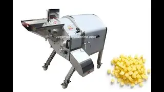 High-Speed Industrial Vegetable Dicing Machine 3D Vegetable Cube Cutter