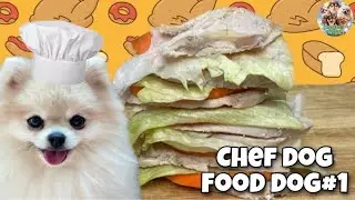 Chef Dog makes Burger food for dog Chef dogs Chihuahua Pomeranian Funny video | Doghappyworld