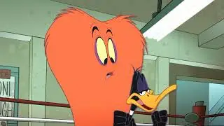 Daffy takes Gossamer to the Gym