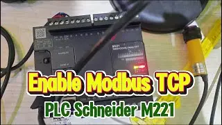 Включите Modbus TCP на ПЛК Schneider M221 и считывайте данные с помощью Node-RED.