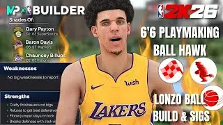 🔥НЕУСТАНОВИМЫЙ Лонзо Болл в NBA 2K26! | Лучший двусторонний плеймейкер (PG)