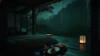 🌧 Calming Rainfall in a Dark Bedroom (No Ads) | Peaceful Rain Sounds for Deep Sleep & Relaxation