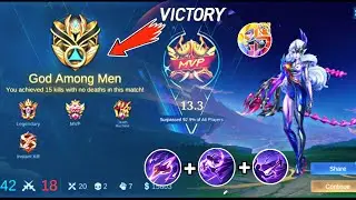 👑 Obsidia Best Build for Rank Push | God Level Damage 😈 | Mythic Gameplay #mobilelegends#viral#mlbb 