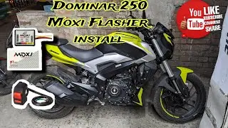 Bajaj Dominar 250💡 Moxi Flasher install Full Details Video ( 2024 New bs7 ) model