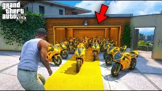 GTA 5 : Shinchan & Pinchan Stealing Rare Gold Superbikes in GTA 5 ! (GTA 5 mods)