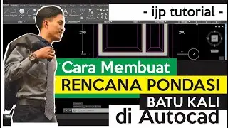 Cara Membuat RENCANA PONDASI di AutoCAD | COCOK BANGET BUAT PEMULA