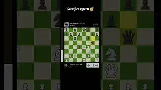 Sacrifice queen ।  calculation game । #checkmate #chess # flyingdark