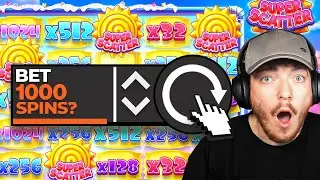 FIVE $1000 SUPER BONUSES on SUGAR RUSH SUPER SCATTER