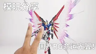 【e鸽模玩】国产RG命运光翼！【seagull模玩分享】#模玩