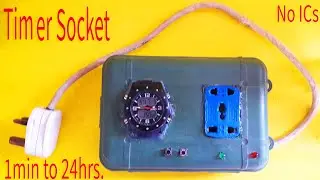 How to make a Digital timer socket / switch - Simple steps - 1 minute to 24 hours time select