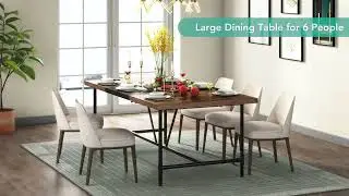 Tribesigns 6FT Conference Table, 70.8 x 35.4 inch Meeting Table Computer Desk F1595