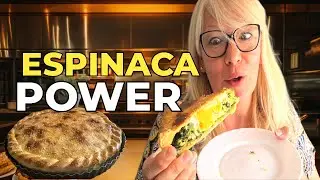 Tarta de ESPINACAS con RICOTA y masa casera como la hacía la ABUELA o sea PASCUALINA de alto impacto