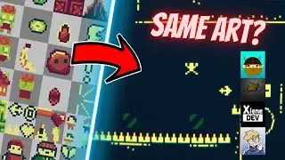 4 Game Developers Jam Off the Same Art Pack but It's a Free For All Turf War | Fopull #indie #devlog