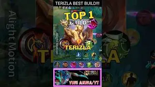 TERIZLA INVINCIBLE BEST BUILD 2025!!! Thor's Sledgehammer #mlbb #top1global #terizla #martis