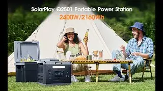 SolarPlay Q2501 Portable Power Station (2400W/2160Wh) for Your Daily Needs