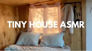 asmr tiny cabin tour 🏡✨ cozy off-grid tiny home in the mountains