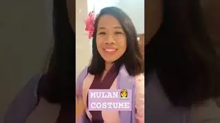 DISNEY CHARACTER// MULAN👸 COSTUME //#mslin10 #reflection