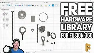FREE Hardware Component Library for Autodesk Fusion 360 - The McMaster-Carr Link!