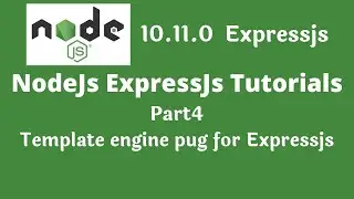 Nodejs tutorial: template engine pug for expressjs part4