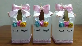 DIY CAIXA MILK UNICÓRNIO