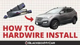 Vantrue Mirror Dash Cam 3 x 2013 Hyundai Santa Fe | How to Hardwire Install | BlackboxMyCar