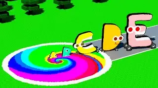 SPANISH Alphabet Lore Cars vs GIANT PITS in Teardown