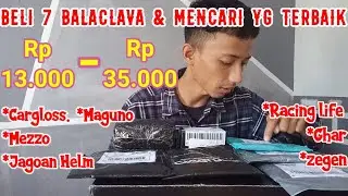 Beli 7 balaclava mencri yg terbaik Mezzo Maguno Cargloss jagoan helm racing life