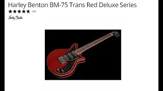 Harley Benton BM-75 Trans Red Deluxe Series