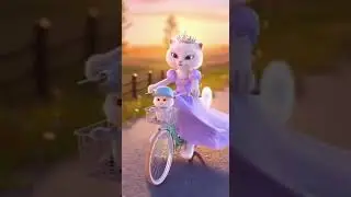 Princess Cat & Her Kitten&rsquo;s Magical Sunset Ride 🌅🐾 | Heartwarming 3D Animation