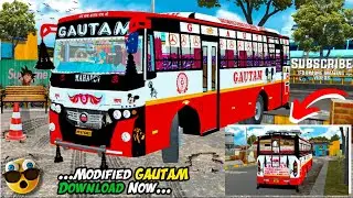 GAUTAM TRAVELS BUS MODIFIED LIVERY FOR BUSSID 😍
