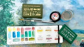 Case For Making Watercolors in Cute Things Japan Art Toolkit Pocket Palette Case . 💖💛✅