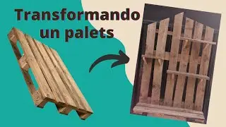 REPISA PARA PLANTAS CON PALETS🌵💜