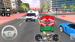 Drive a tuk tuk in our rickshaw driving simulator game.
