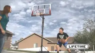 1557 and 1558 Atlas Lifetime Basketball Goal with Portable Base