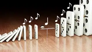 Domino Effect Perfectly Synced to Music - Nocturne